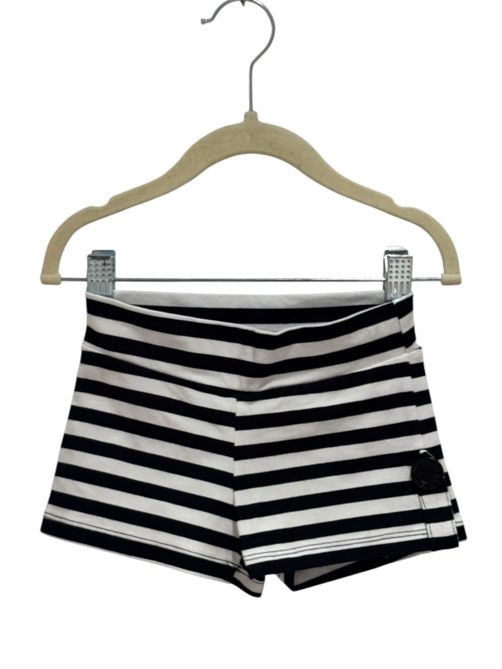 FLOWERS BY ZOE black & white striped shorts - size 5